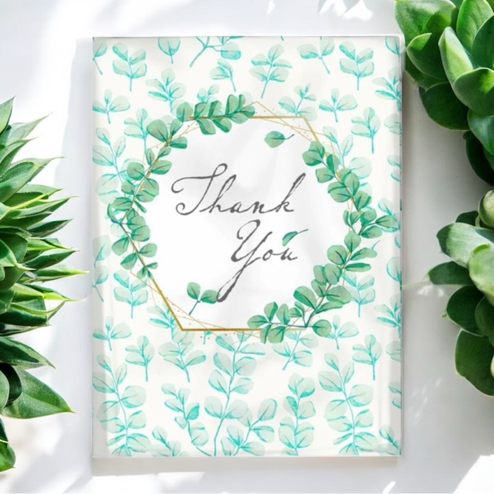 25 10X13 Poly Mailers Green Laurel Thank You Flat Shipping Envelopes - Picture 6 of 12